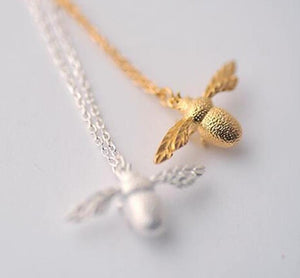 925 Sterling Silver Bee Necklace