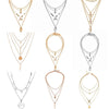 Shiny Multilayer Crystal Shell Moon Necklaces