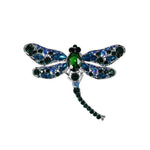 Large Crystal Dragonfly Brooch