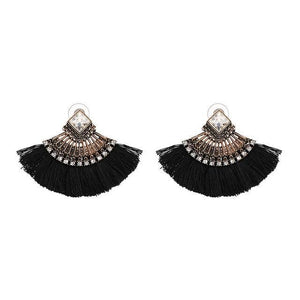 Big Boho Drop Earrings Long Fringe Earrings