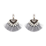 Big Boho Drop Earrings Long Fringe Earrings