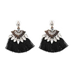 Big Boho Drop Earrings Long Fringe Earrings