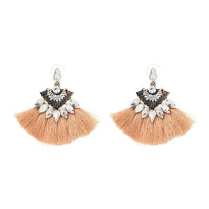 Big Boho Drop Earrings Long Fringe Earrings