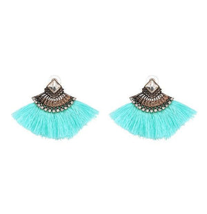 Big Boho Drop Earrings Long Fringe Earrings