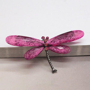 Multicolor Dragonfly Brooch