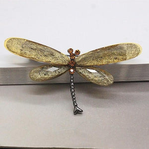 Multicolor Dragonfly Brooch