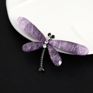 Multicolor Dragonfly Brooch