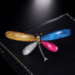 Multicolor Dragonfly Brooch