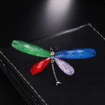 Multicolor Dragonfly Brooch