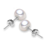 Real Freshwater Pearl Sliver Earrings