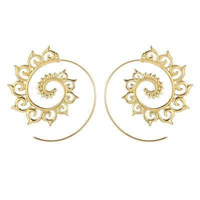 The Bohemian Golden Wave Earring