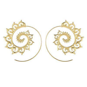 The Bohemian Golden Wave Earring